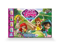 Disney Princess Race N Chase Board Game, 4 x Princess Playing Pieces Included, Belle, Ariel, Rapunzel & Jasmine, Great Gift For Kids, Ages 4+