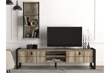 Tera Home Tv-bänk Med Vägghylla - Beige TV-möbelset Plast