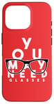 Coque pour iPhone 16 Pro Funny You May Need Lunettes d'opticien Humour Vision 20/20