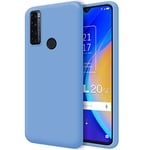 Tumundosmartphone Silicone Liquid Ultra Soft Case for TCL 20 SE Colour Blue