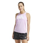 adidas Femme Run It Stripes Tank Top, Bliss Lilac, XL