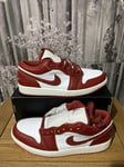 Nike Air Jordan 1 Low Se Men’s Size Uk 9.5 Eur 44.5 US 10.5 White/red FJ3459-160