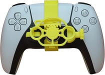 Pour Ps5 3d Mini Volant De Contrôleur Gaming Racing Game Accessoires De Remplacement (Yellow)