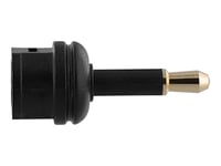 T'nB - Adaptateur audio numérique (optique) - 3.5mm optical jack mâle pour TOSLINK femelle - noir