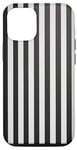 iPhone 15 Black White Stripes Striped Modern Simple Pattern Design Case