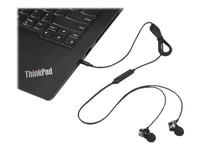 Lenovo Analog Gen 2 - Hörlurar Med Mikrofon - Inuti Örat - Svart - För Thinkcentre M60q Chromebox  M70s Gen 3  M70t Gen 3  Thinkpad P15v Gen 3  X1 Carbon Gen 11