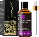 MAYJAM Rosemary Essential Oils 100ML, Rosemary Oil for Hair Growth, Perfect for