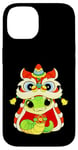 Coque pour iPhone 14 Happy Lunar Chinese New Year 2025 Cute Baby Snake Dragon