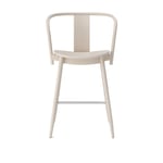 Massproductions - Icha Bar Chair - H 650, Black Stained Beech, Utan klädsel - Svart - Svart - Barstolar - Trä