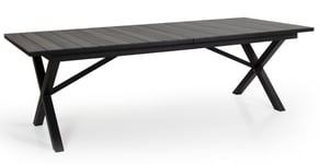 Hillmond Bord 100x238-297 cm Svart/Grå Laminat (-Inget möbelskydd)