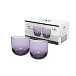 Villeroy & Boch - Like Lavender Verre À Eau, Ensemble De 2 Pièces, Verre Coloré Lilas, Contenance 280 Ml