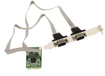 KALEA-INFORMATIQUE Carte contrôleur Mini PCI Express série 2 Ports COM RS232 - FICHES DB9 avec Chipset EXAR XR17V352