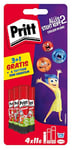 Pritt Lot de 4 bâtons de colle design - Colle sûre et adaptée aux enfants - Pour l'art et le bricolage - Colle forte pour l'école - 4 x 11 g - 9H PBS5B