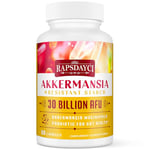 30 Billion AFU Akkermansia Muciniphila, Probiotic for Gut Health & Digestive, Most Potent Probiotic Supplement, A Live Akkermansia Supports Gut Lining & GLP-1, for Women & Men (60 Count (Pack of 1))