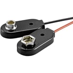 Beltrona - Connecteur clip pression 1x 6LR61 (9 v) 9V-I-Clip-G raccordement par empreinte pile 9V (l x l x h) 26 x 13 x 8 mm X39782