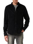 Urban Classics Men's Corduroy Shirt, Black, M