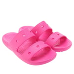 Boy's Sandals Crocs Juniors Classic Two Strap Slip on in Pink