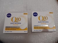 2 X Nivea Q10 Anti-Wrinkle SPF15 Day Cream - 50ml