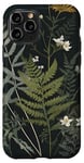 iPhone 11 Pro Olive Green Boho Botanical Wildflowers Floral Flowers Case