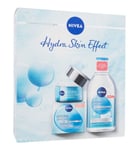 Setti Nivea Hydra Skin Effect: intensiivisesti kosteuttava kasvovoide, 50 ml + misellivesi, 400 ml