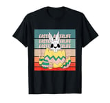 Bunny Easter afterlife skeleton egg cracked spooky haunting T-Shirt