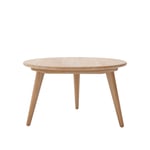 Carl Hansen - CH008, Oljad Ek, Ø 78 cm - Höjd 44 cm - Sofabord - Hans J. Wegner - Tre farget - Tre