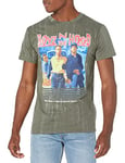 Boyz N The Hood Men's Movie Doughboy and TRE Once Upon a Time Portrait Brushed Dye Short Sleeve T-Shirt, Green Midnight, XL