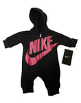 Nike Bébé Fille Bodysuit Combinaison Noir Rouge Nouveau-Né 0 - 6 Mois