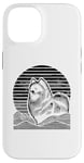 Coque pour iPhone 14 Retro Sunset Poméranians Poméraniens Pom Dog