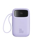 Baseus QPow 2 10000mAh 30W 2xUSB-C powerbank (purple) Powerbank - Lilla - 10000 mAh