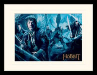 The Hobbit Desolation of Smaug-Mirkwood Mounted & Framed 30 x 40cm Print, MDF, Multi-Colour, 42 x 32 x 2.4 cm