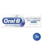 3x Oral-B Toothpaste 75 Ml. Gums&Enamel Pro-Repair Classic