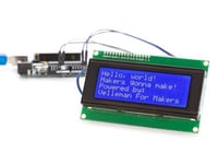 Whadda Module LCD I²C 20x4 pour Arduino®, rétroéclairage Bleu, caractères Blancs, Alimentation 5 VDC