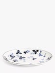 Wedgwood Wild Strawberry Bone China Oval Platter, 30cm, Inky Blue