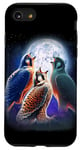 iPhone SE (2020) / 7 / 8 3 Falcon Howling At The Moon Funny Hawk Bird Lover Birder Case