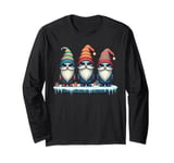 Funny Alien Gnomies Christmas Gnome Womens Mens Kids Long Sleeve T-Shirt