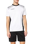 Uhlsport - Goal Maillot MC - Maillot de Gardien Football - Homme - Blanc/Noir - FR : XXS (Taille Fabricant : 116)