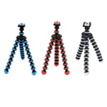 Mini Flexible Tripod Gorilla Pod Octopus + Holder For Phone Came White