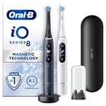 Oral-B Io Series 8 White & Black Toothbrush, Duo Pack