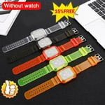 Hot*clear Band Strap Wrist Bracelet For Iwatch/apple Watch Transparent Red 44/42mm