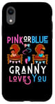 Coque pour iPhone XR Rose ou bleu Granny Loves You Grandma Nana Mimi Grandmother