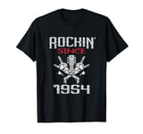 Rockin Since 1954 Classic Rock Guitar Year Of Birth Birthday T-Shirt