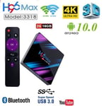 H96 MAX android 10 RK3318 Smart TV Box 2.4G & 5G double Wifi BT4.0 2020 H96Max 2G + 16G lecteur multimédia Google tv box