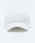 NIKE U CLUB UNSTRUCTURED METAL SWOOSH CAP WHITE/METALLIC SILVER Unisex WHITE/METALLIC SILVER