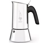 Bialetti Venus 6 Cup Induction Espresso Coffee Maker, Stovetop Moka Pot - Steel