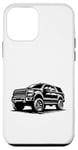 Coque pour iPhone 12 mini #snirt Coque de protection à capuche pour véhicule tout-terrain Motif SUV