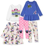 Amazon Essentials Disney | Marvel | Star Wars | Frozen | Princess Girls' Mix-and-Match Outfit Sets, Pack of 5, Minnie and Daisy, 8 Years