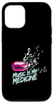 Coque pour iPhone 12/12 Pro Music is my Medicine for Music Lovers for a Music Lover