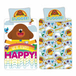 Hey Duggee Happy Single Bedding Set Childrens Reversible Duvet Cover