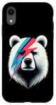 Coque pour iPhone XR Bear Rock Music Concert Band, rétro, nouveauté, Funny Bear